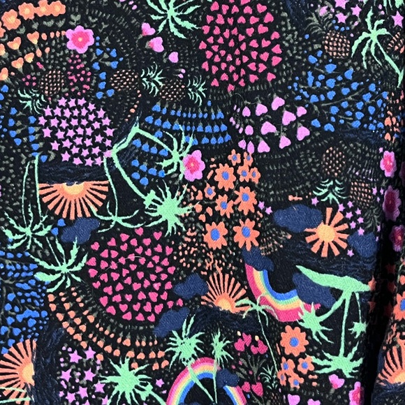 See by Chloe 36 (US 4) Vegas dress black multi-color floral print ruffle sleeves - Picture 9 of 12